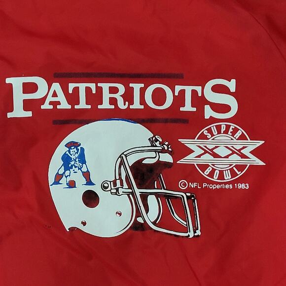 Vintage 80s New-England Patriots Jacket Medium 23x23 Bomber - Picture 10 of 14